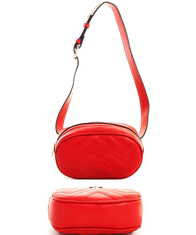 Designer Trendy Cross Body Waist Bag FY517 BROWN